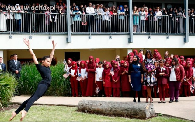 Michelle Obama odwiedziła szkołę w...Londynie!