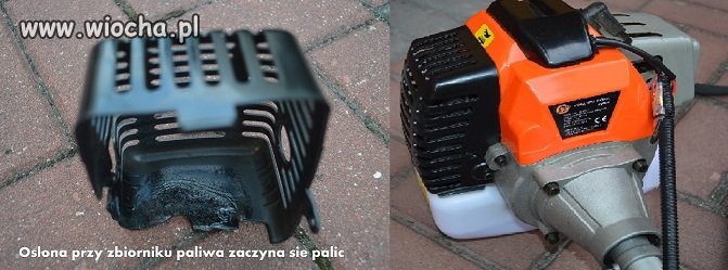 Kosa spalinowa BC520-2 HARDER Pali się osłona silnika