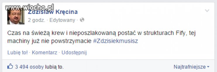 Zdzichu ma szansę.