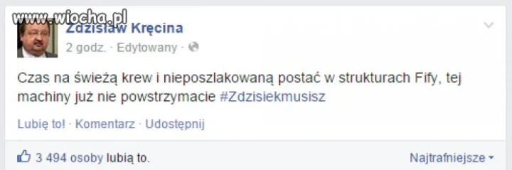Zdzichu ma szansę.