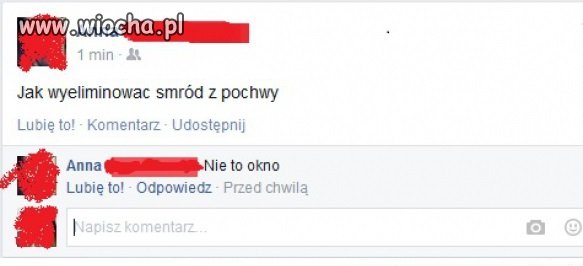 Po co usuwać post skoro można go skomentować