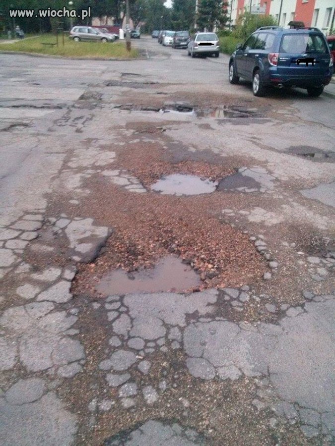 Typowa ulica w Polsce