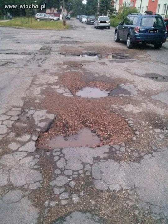 Typowa ulica w Polsce