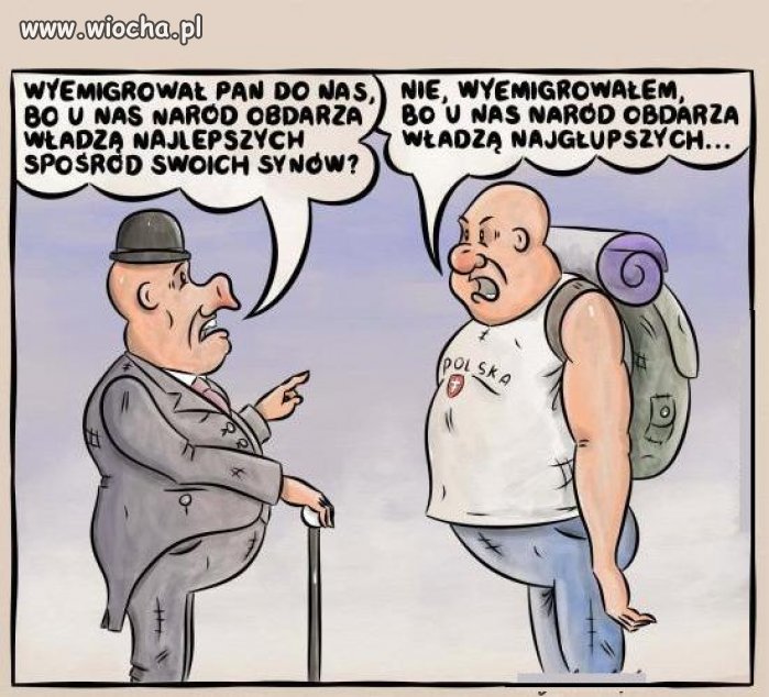 Niestety takie są powody emigracji.