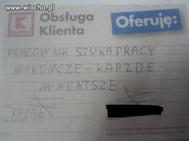 Z ortografią na bakier.