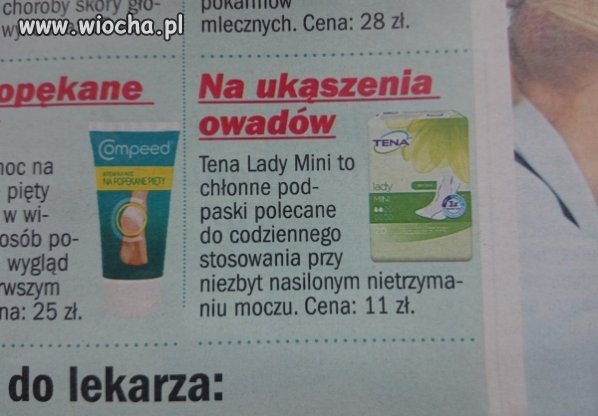 Na ukąszenia 