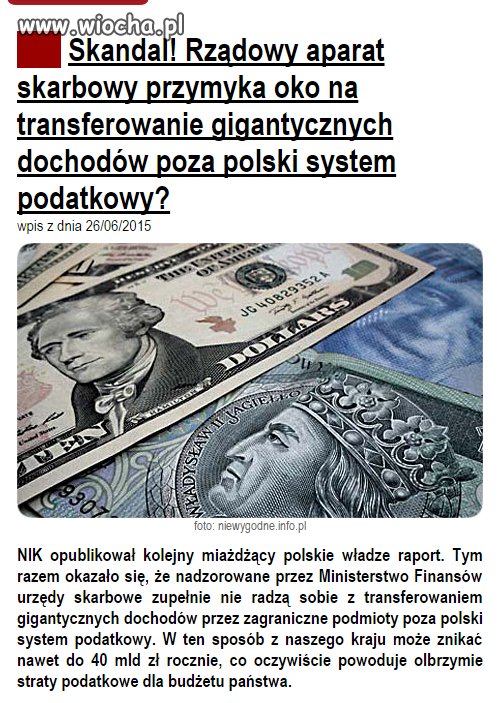 Co tam. Ważne, że płacą kierowcy, emeryci i...