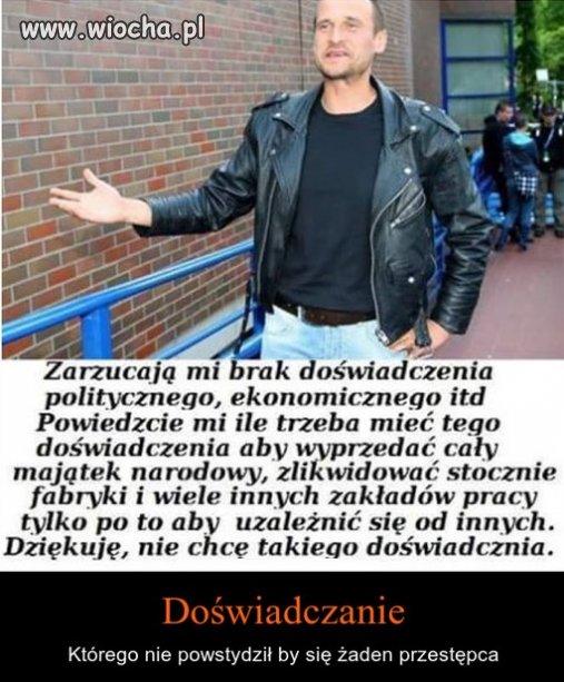 Zarzucają mu brak doświadczenia 
