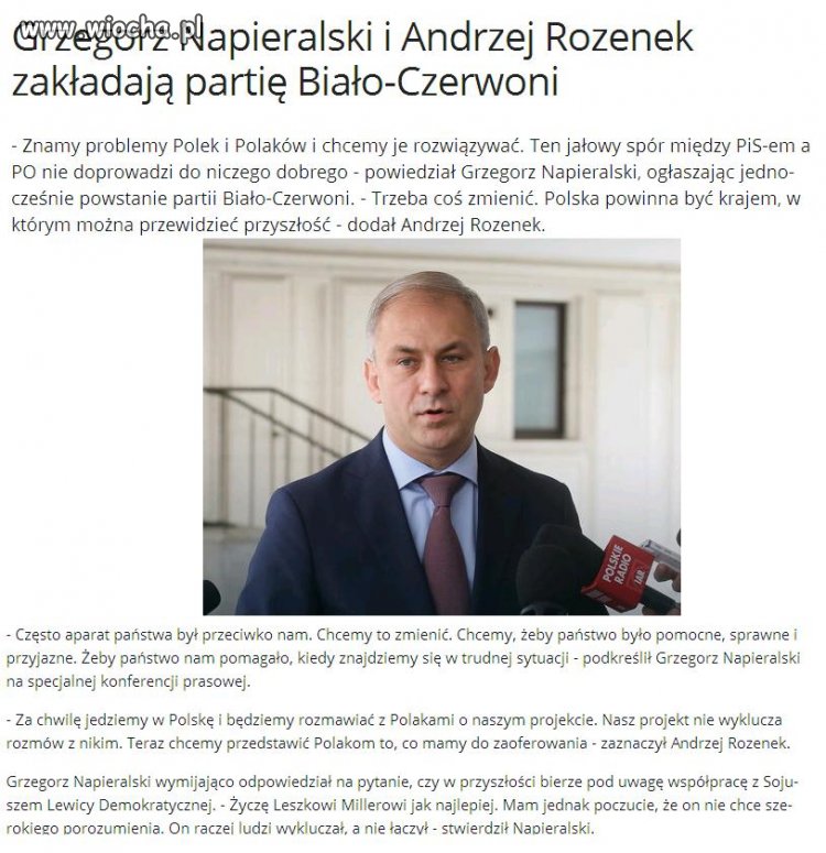Zakładają partię, wchodzą nam w tyłek.
