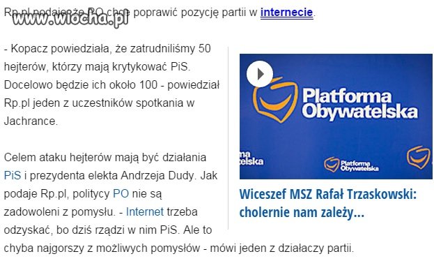 Kolejny POmysł partii oszołomów