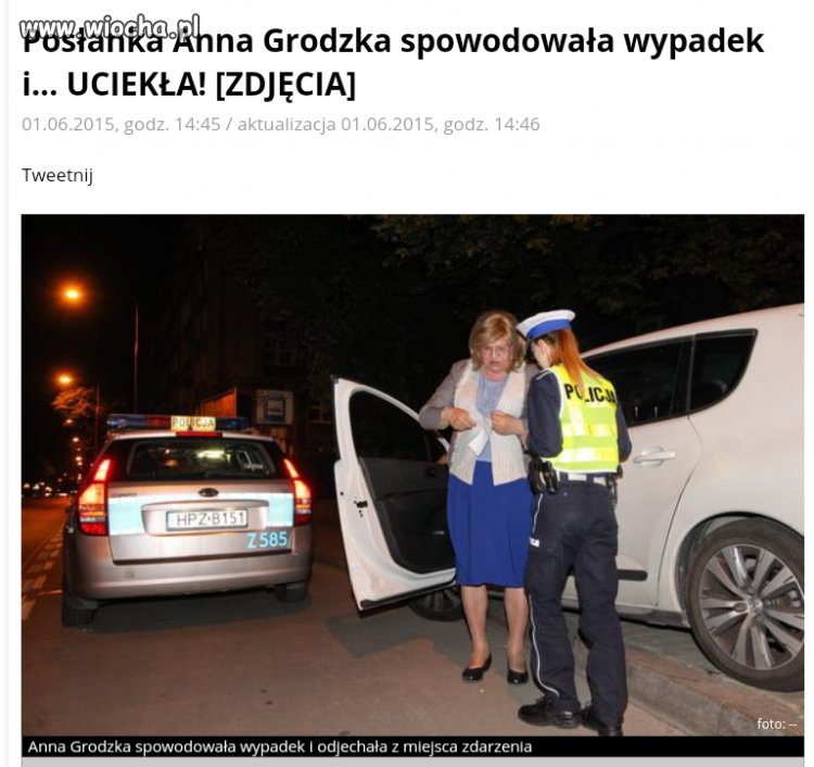 Grodzką poniosło