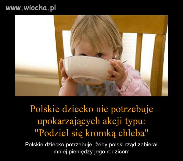 Nie potrzeba nam medialnych akcji pomocy