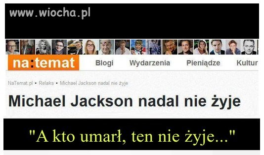 Michael Jackson nadal nie żyje 