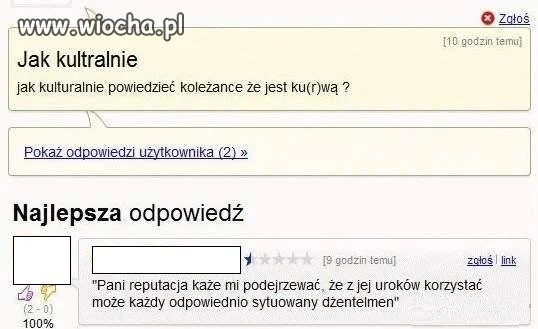Jak kultralnie...