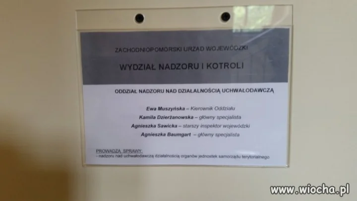 Wydział nadzoru i kotroli