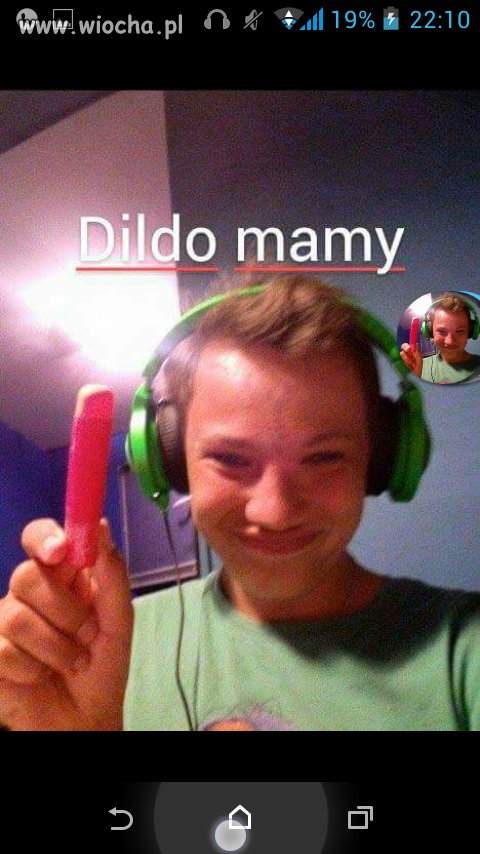 Michał się bawi