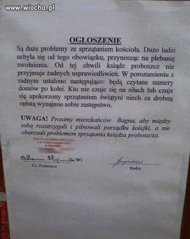 Taka sytuacja w Kościele