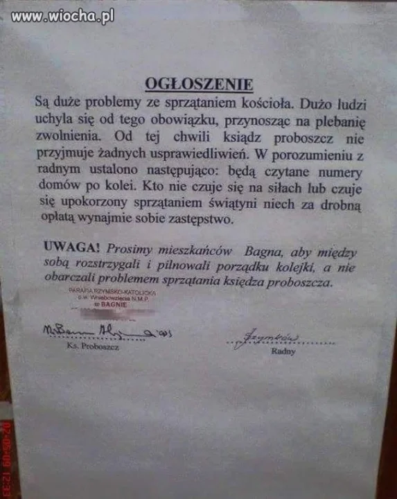 Taka sytuacja w Kościele
