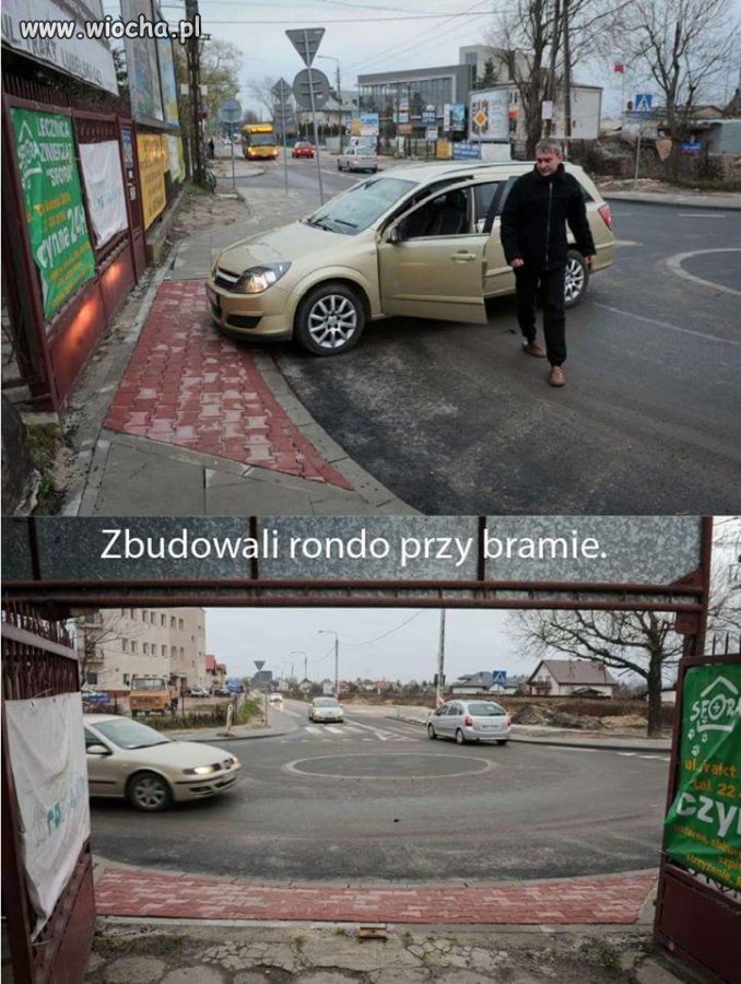 Brama na rondzie 