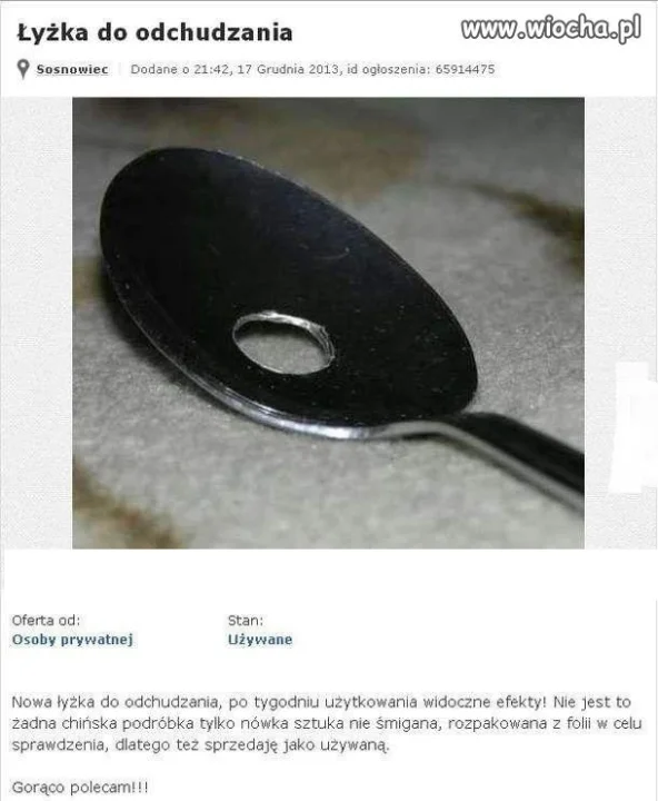 Łyżka do odchudzania