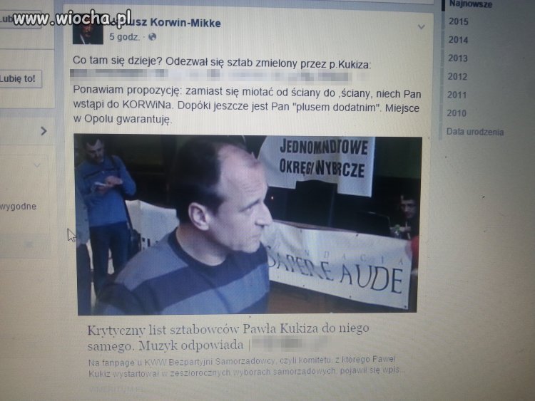 Janusz już chyba sobie rady nie daje...