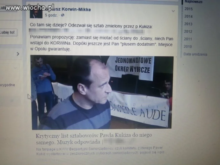 Janusz już chyba sobie rady nie daje...