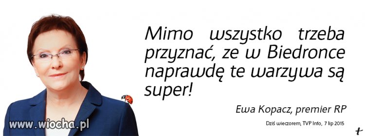 Nowa twarz "Biedronki"