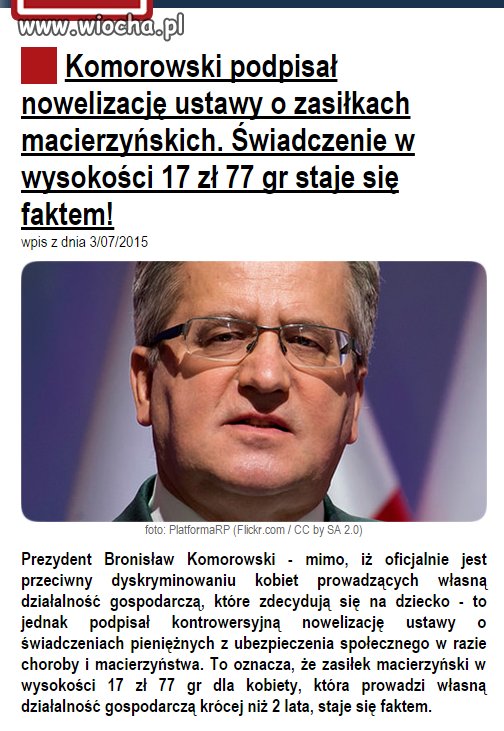Trzeba być naprawdę wyjątkowym ...