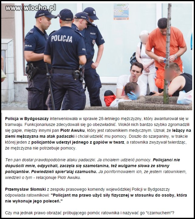 Kolejna wpadka policji