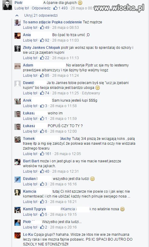 Poziom na FB "Gang Albanii" 