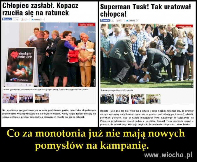 Wciąż te same "sztuczki" 