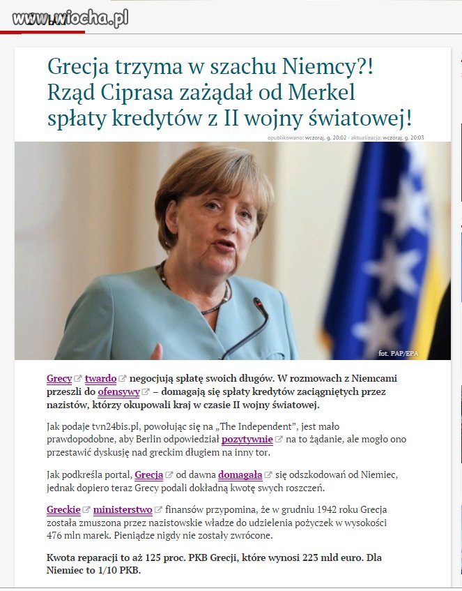 Czyżby dzisiaj blitzkreig nie był tak latwy...