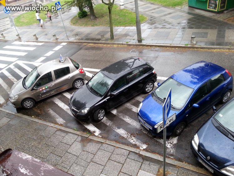 Nauka jazdy i przyklad parkowania