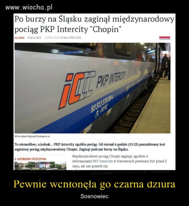 Zaginął pociąg 