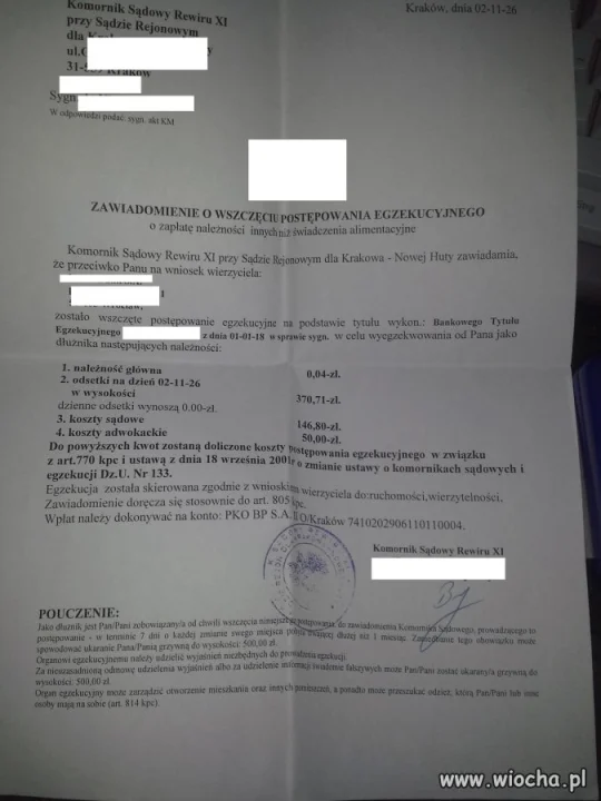 Stary dług dziadka...