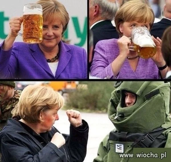 Wypiła piwo i rozrabia