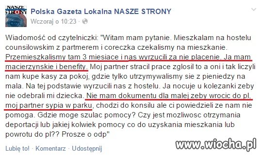 Benefity w Anglii załatwili...
