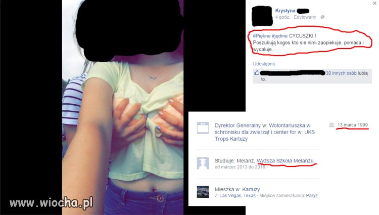 Szukanie chłopaka na fb.