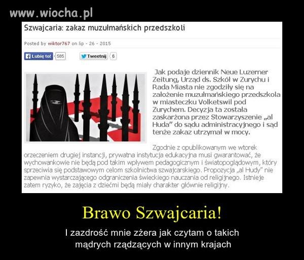 Szwajcaria to kraj w którym ludzie działają dla dobra swojej 