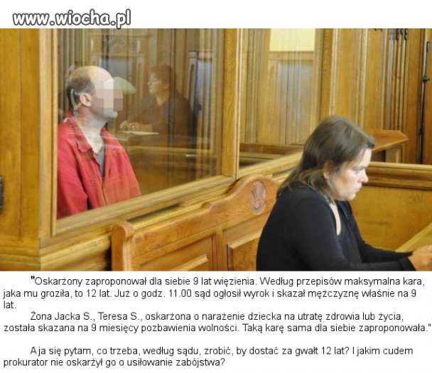 9 lat więzienia dla wujka za gwałt na dziecku
