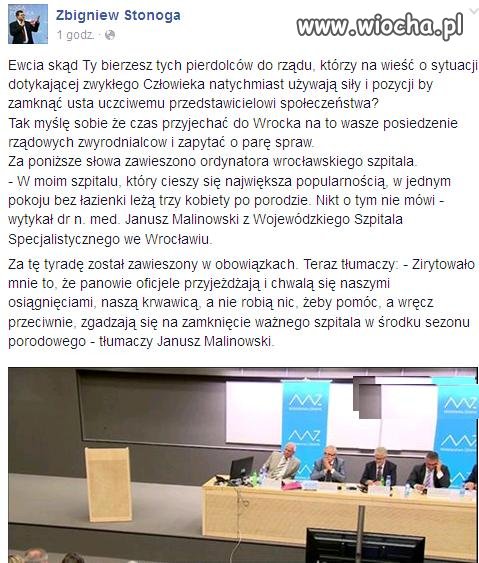 Dyrektor szpitala powiedział że  jest burdel.