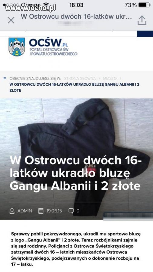Pewnie byli z Gangu Plebanii