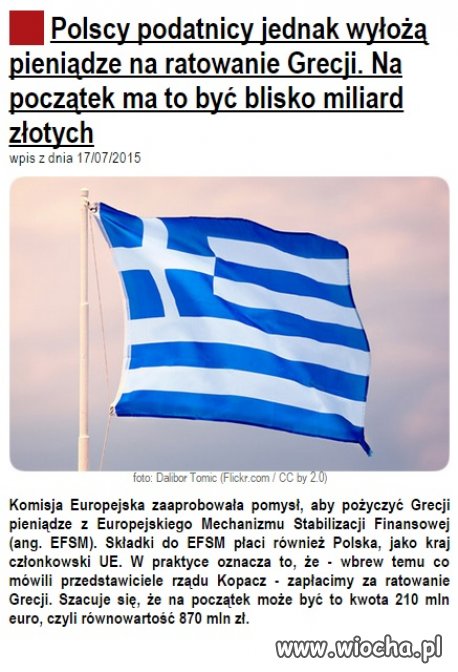 Jednak będziemy "ratować" 