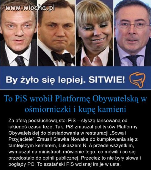 Bo wszystko to wina PiSu 