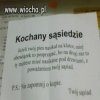 Sęsiedzi zawsze tacy mili