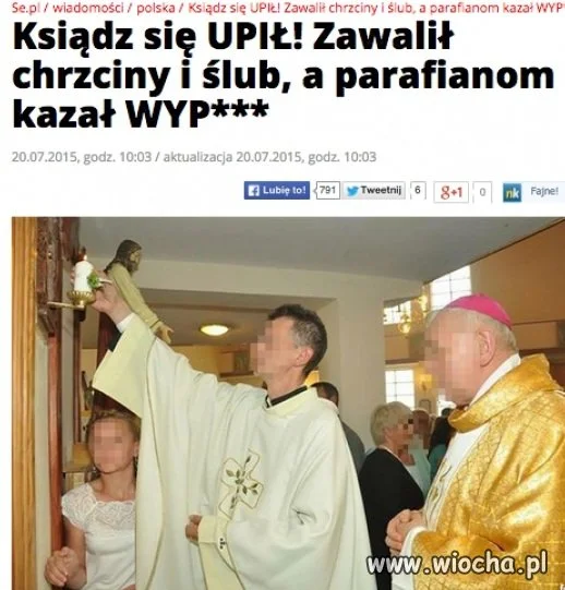 Ksiądz się upił