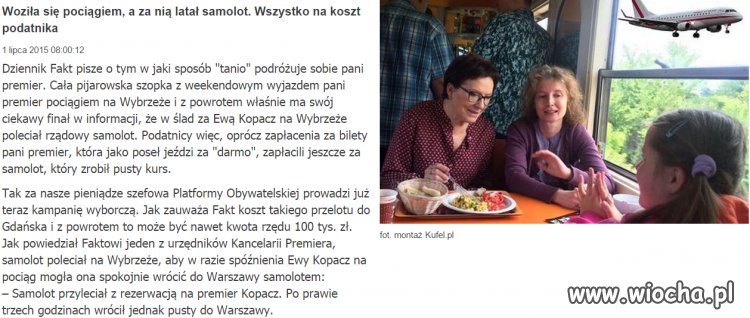 I wszystko na nasz koszt