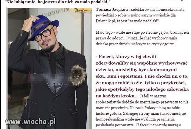 Szanuję go za tą wypowiedź - obiektywnie