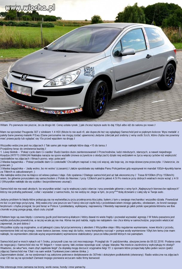 + 15 dla fajności J