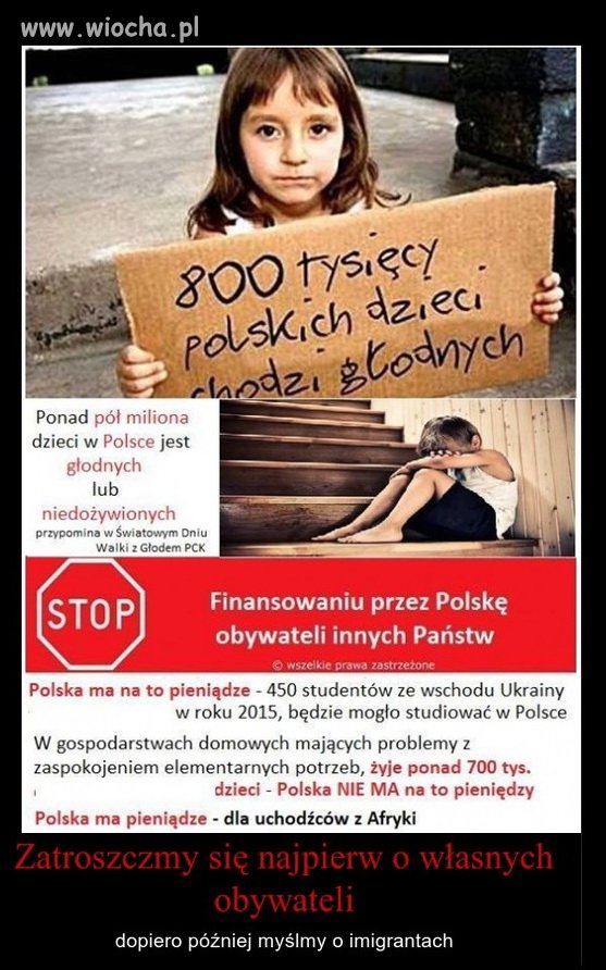 Co z tego, że polskie dzieci głodują